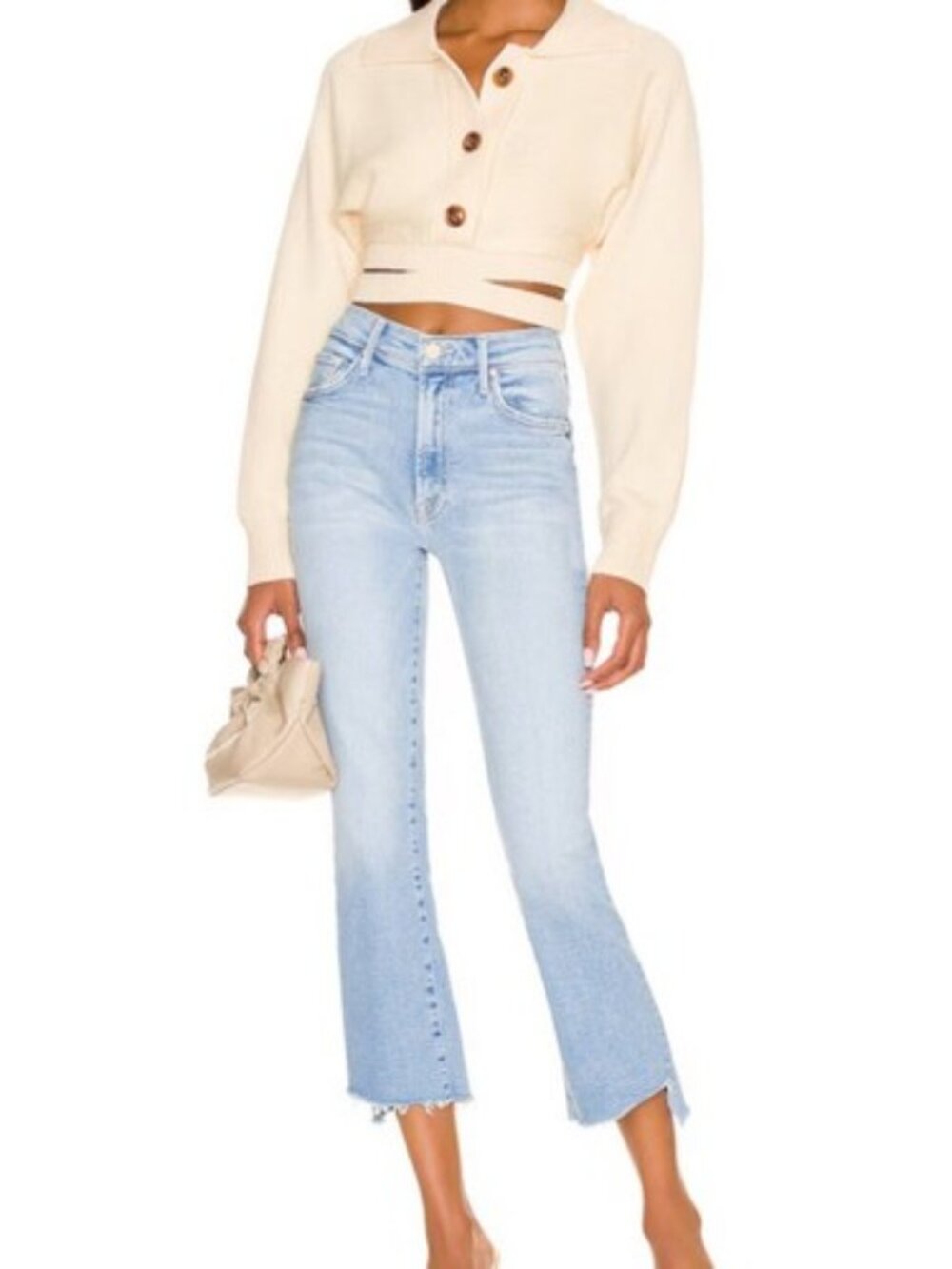 Mother The Insider Crop Step Fray Limited Edition